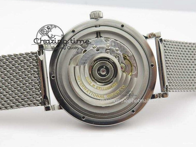 MIROTIME 0506 Portofino SCHAFFHAUSEN SS MKF 1:1 Best Edition Black Dial On Mesh Bracelet A Sporty 7342
